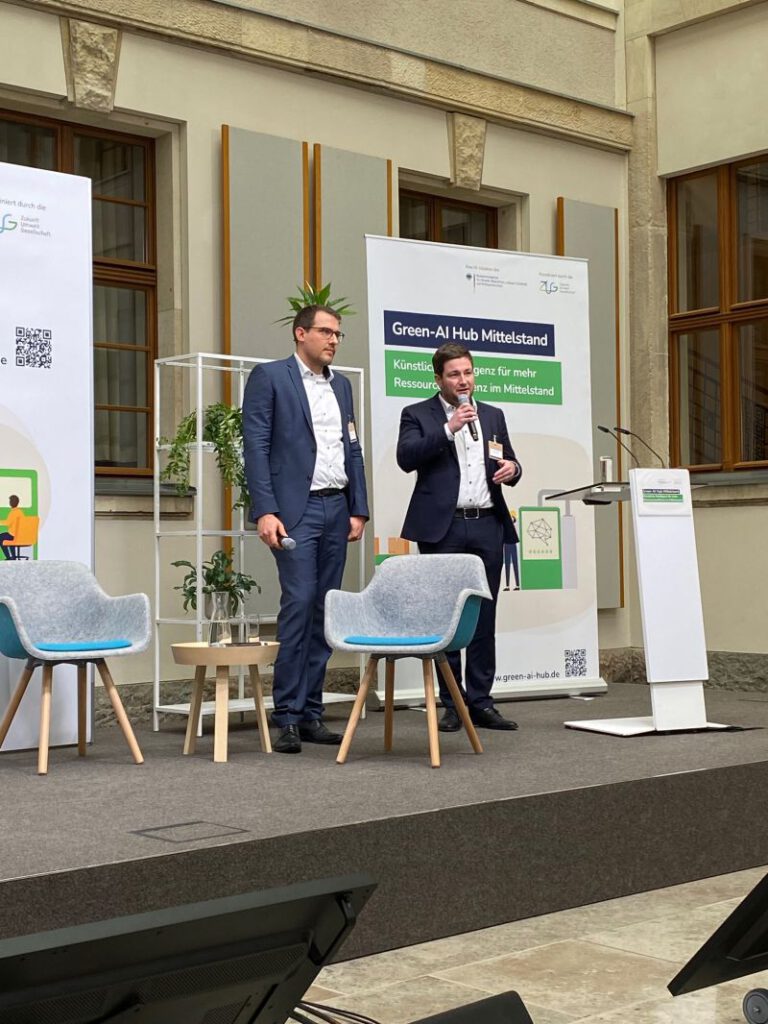 Green AI Hub 2023 Berlin, Vortrag, Felix Schulte, BBM Maschinenbau, Marius Dörner